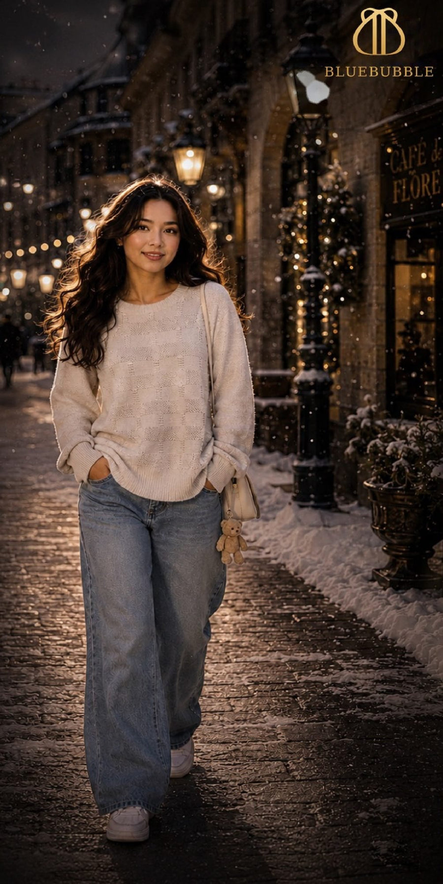 Checker Knit Sweater from the Blue Bubble Winter 2026-27 collection