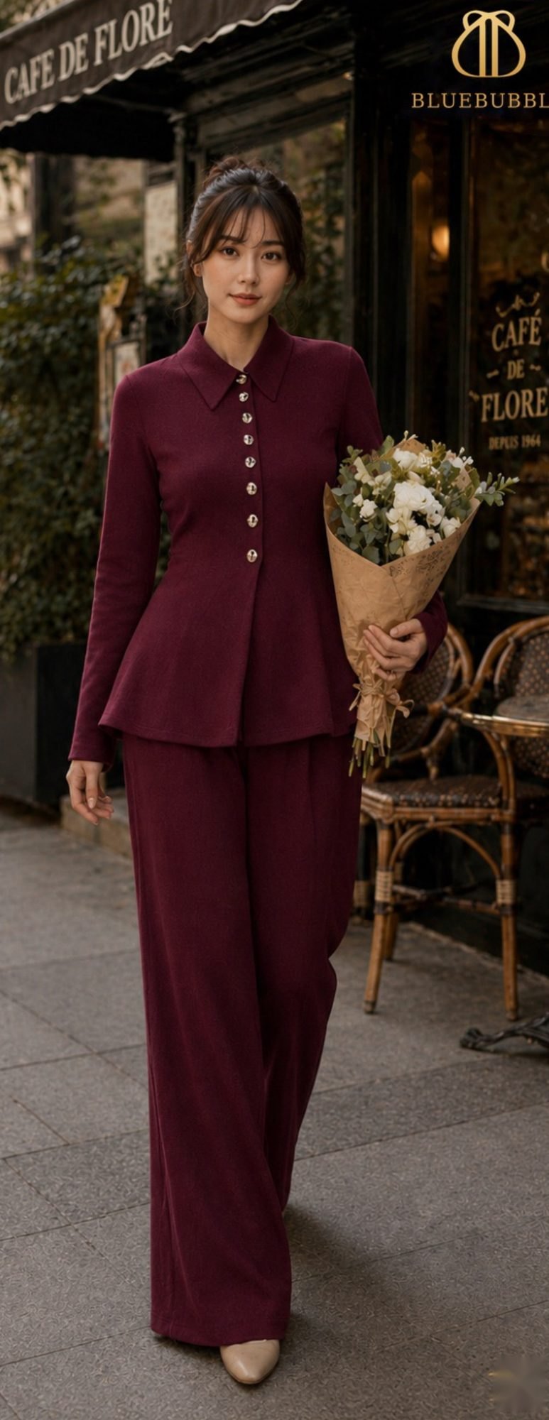 Collar Button Knit Co-ord Set from the Blue Bubble Winter 2026-27 collection