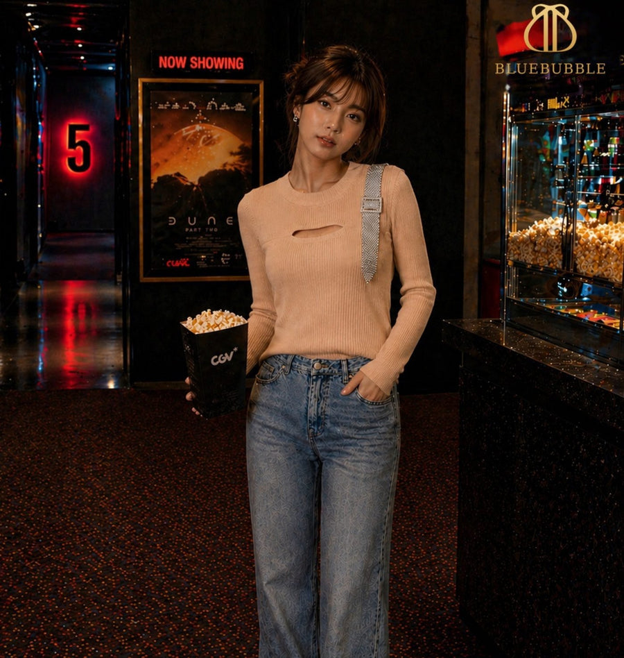 Cut-Out Rib Knit Top from the Blue Bubble Winter 2026-27 collection