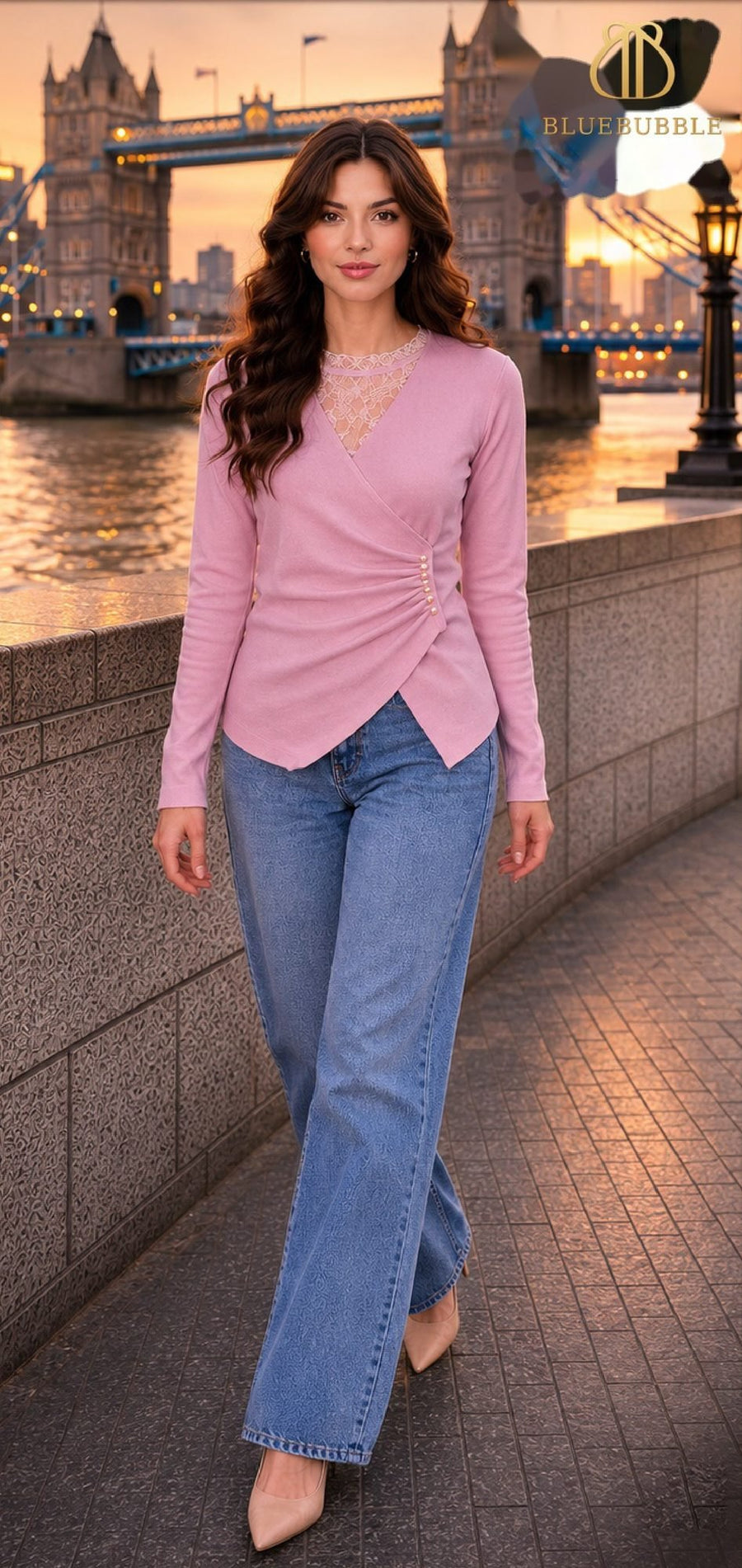 Embellished Hem Knit Top from the Blue Bubble Winter 2026-27 collection