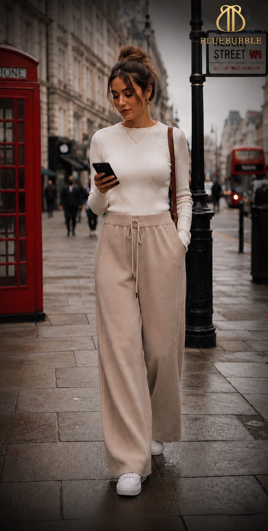 Ribbed Wide Leg Trousers from the Blue Bubble Winter 2026-27 collection