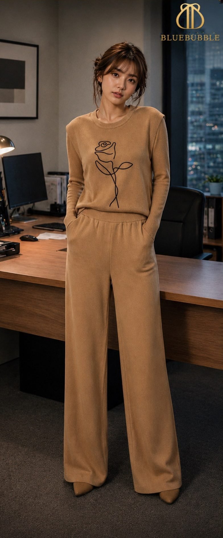 Rose Print Knit Co-ord Set from the Blue Bubble Winter 2026-27 collection