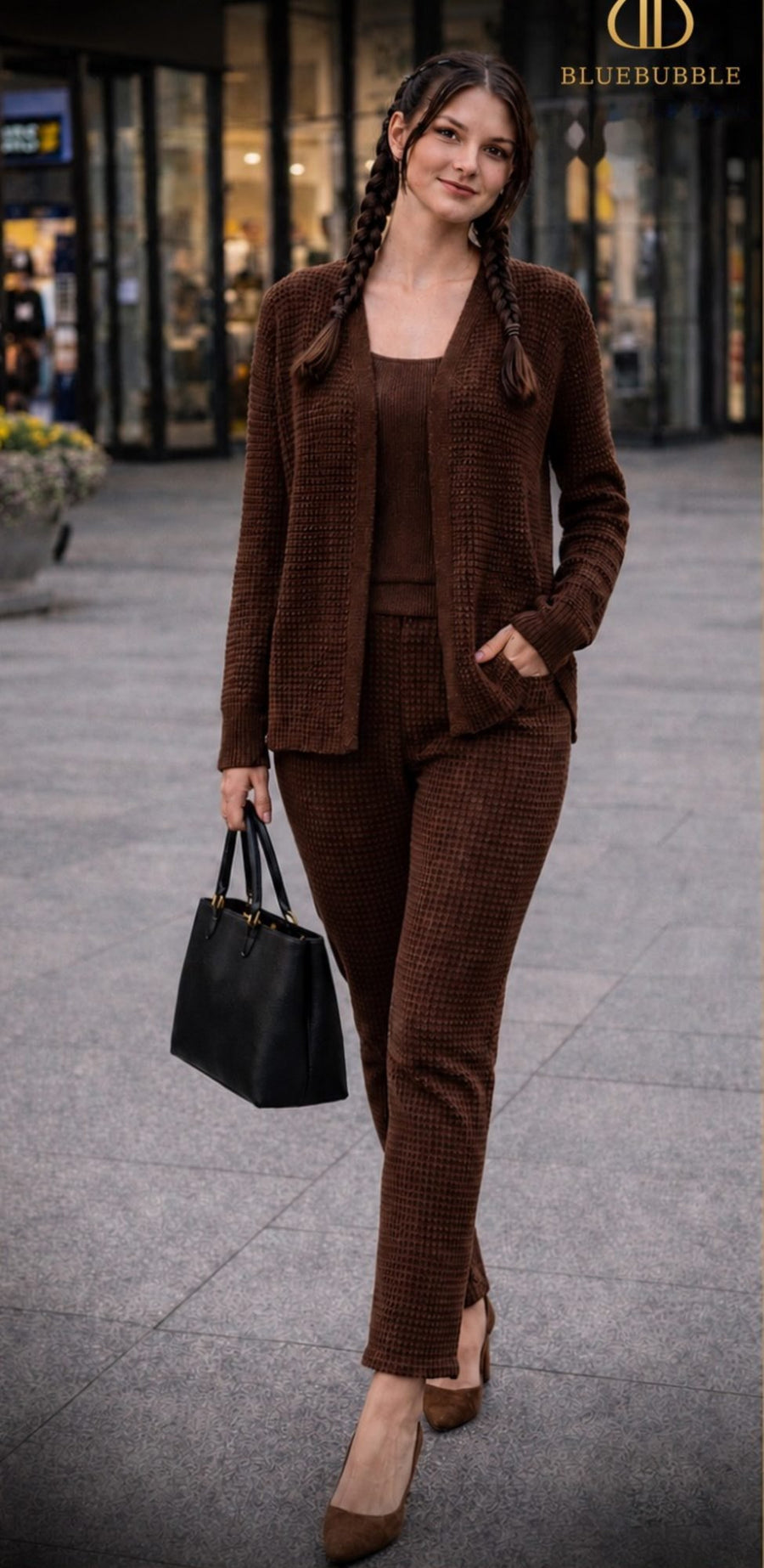Waffle Knit 3 Pc Co-ord Set from the Blue Bubble Winter 2026-27 collection